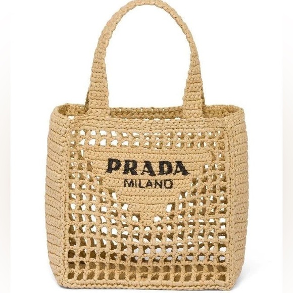 Prada Handbags - ❌❌SOLD! New Prada Raffia Small Tote